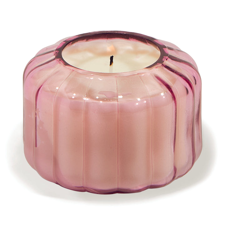 Paddywax Ribbed Glass Candle Desert Peach