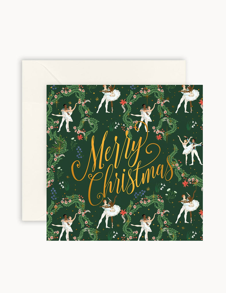 bespoke letterpress christmas card merry dancers