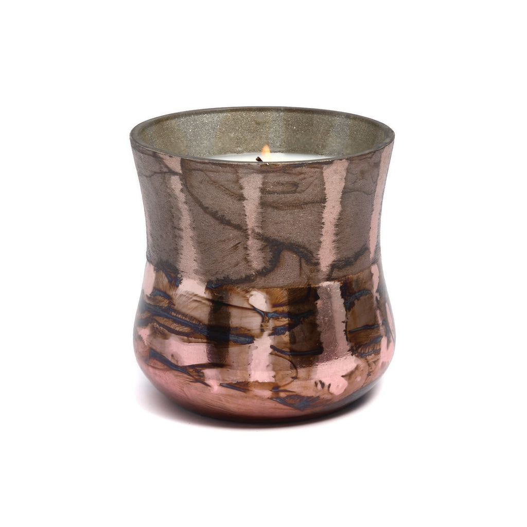 Paddywax Cypress & Fir  Frosted Copper Metallic Glass Candle