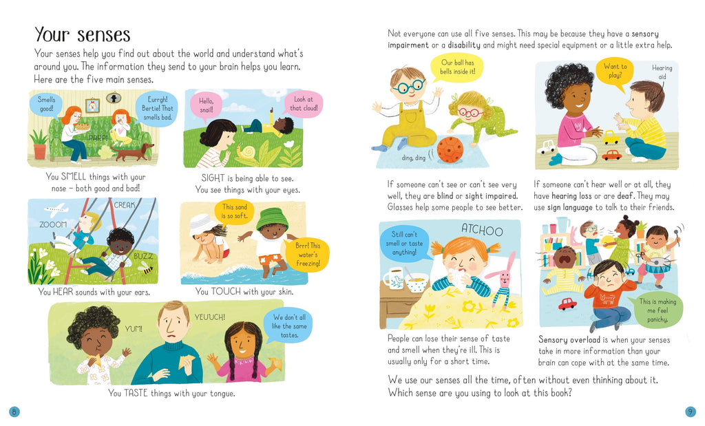 children's book Usborne all about you and your body