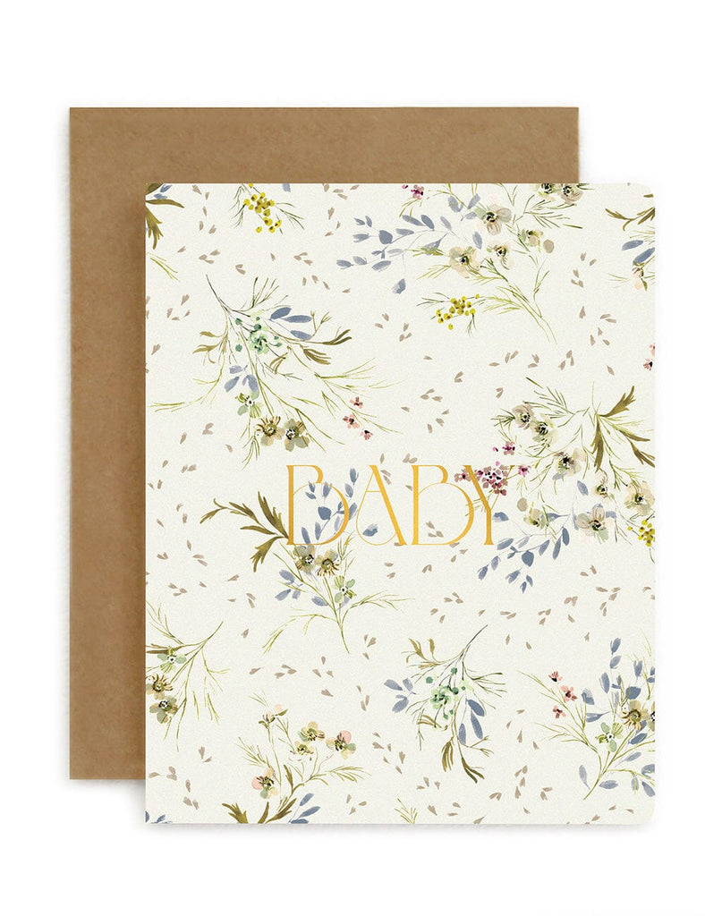 Baby Itsy Bitsy Floral Card