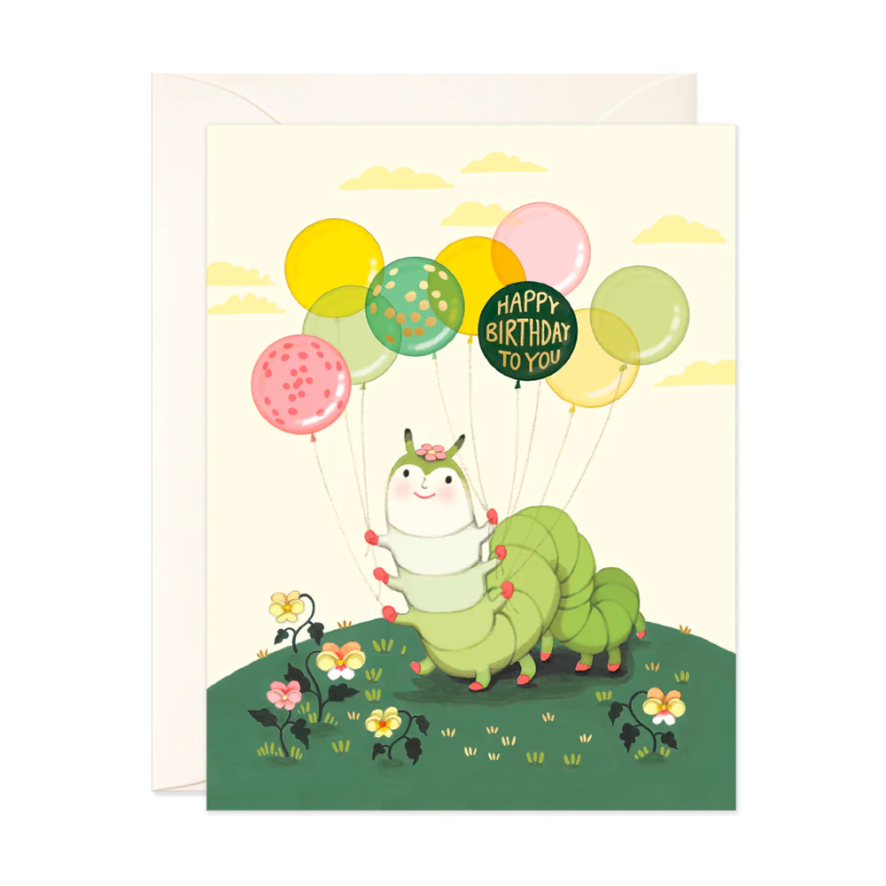 joojoo paper monster birthday card