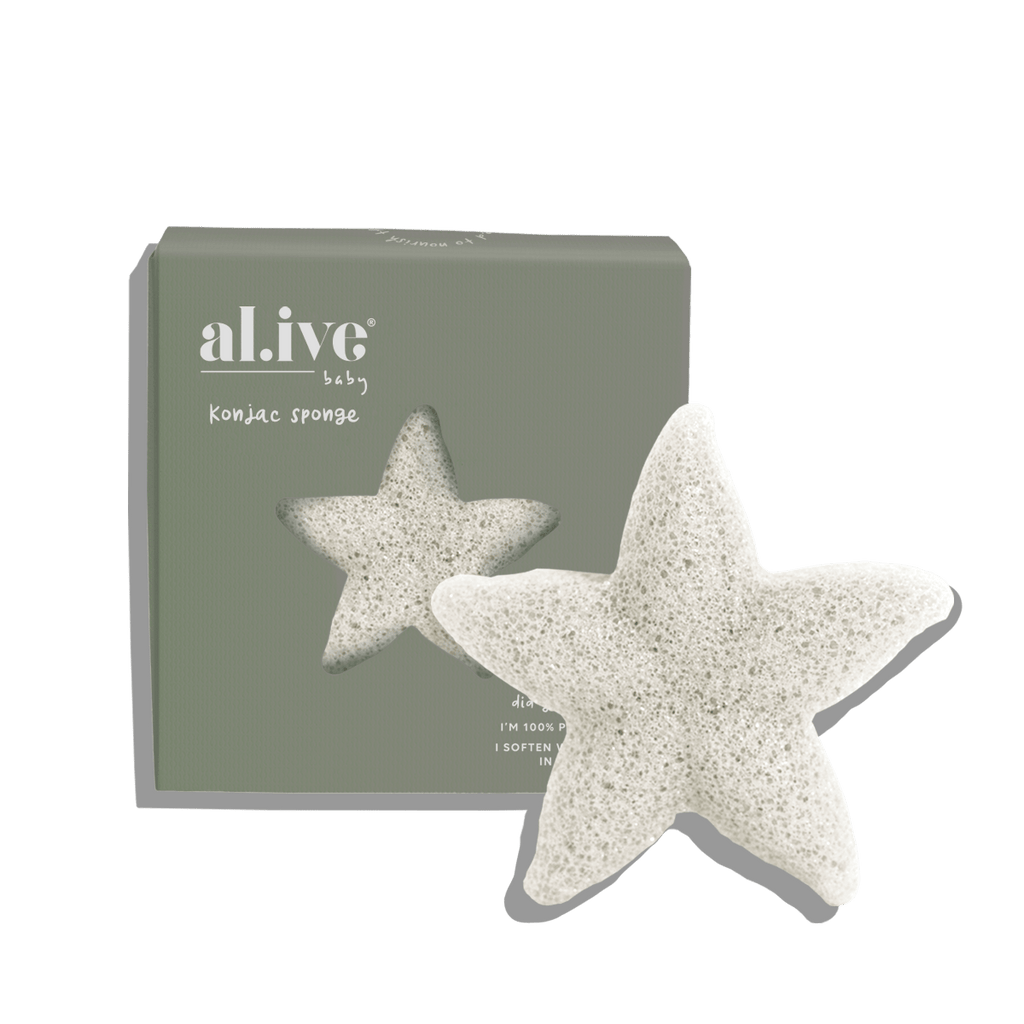 al.ive Body  Baby Konjac Sponge White