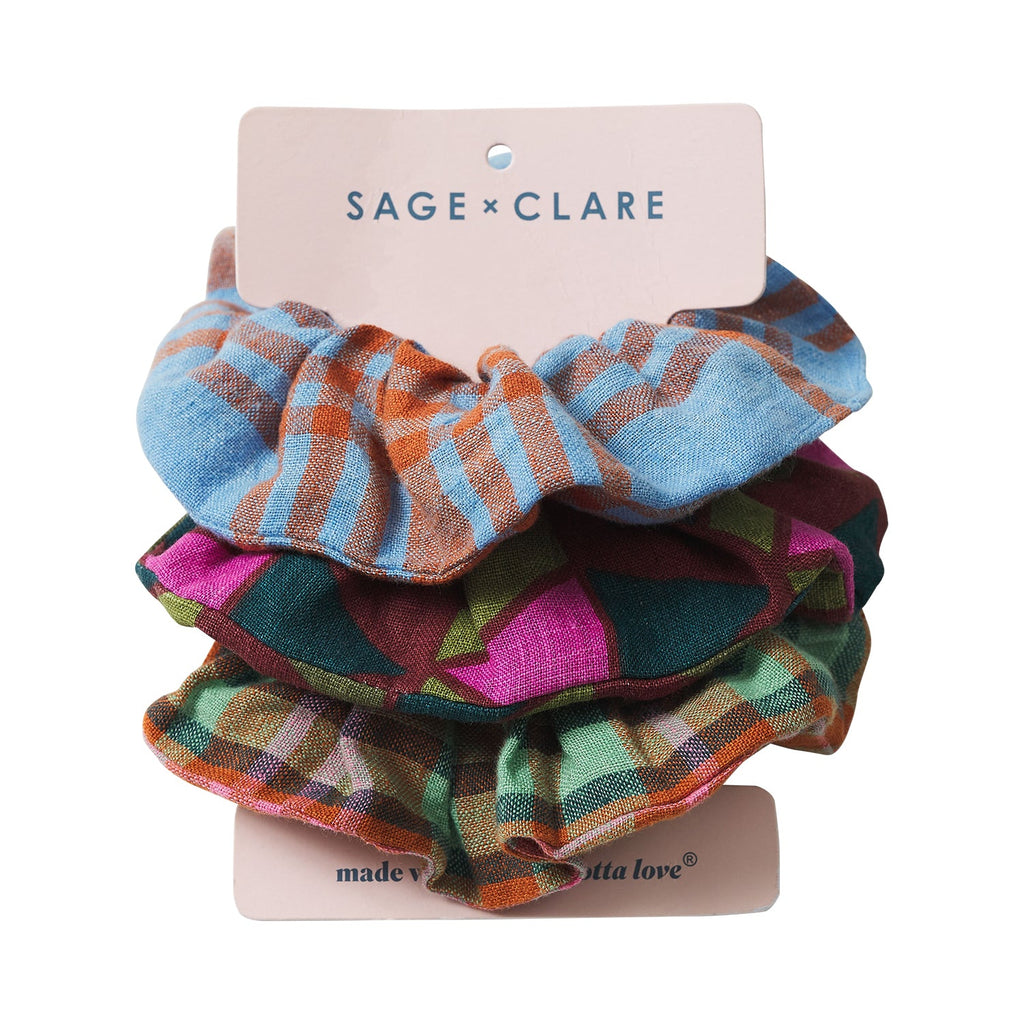 Sage x Clare  Paloma Scrunchie Set