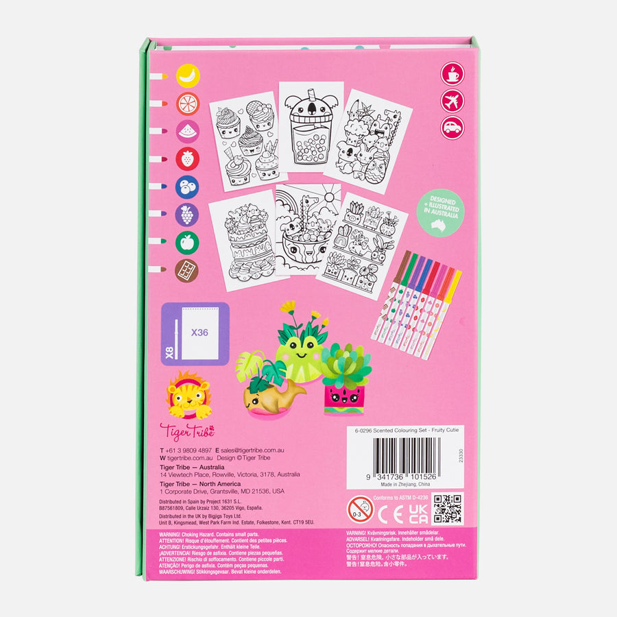 scented colouring fruity cutie tiger tribe