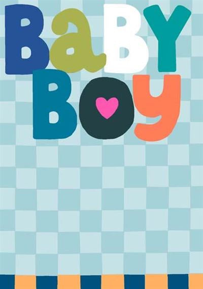 baby boy card