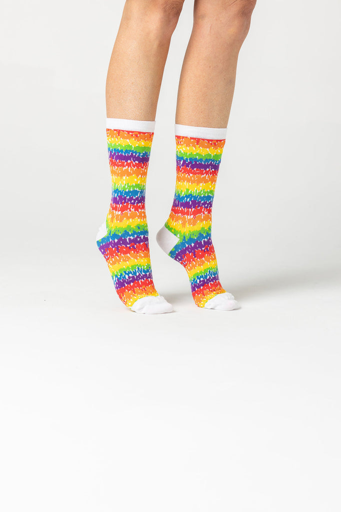 brushstrokes womens socks