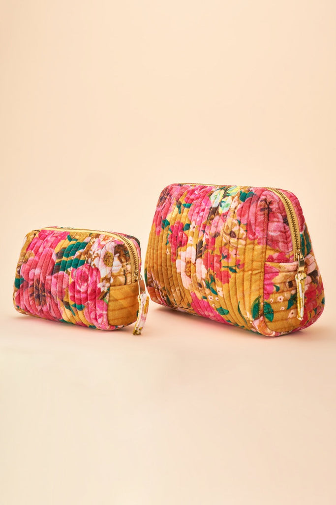 Powder UK  Quilted  Bag - Impressionist Floral Mustard