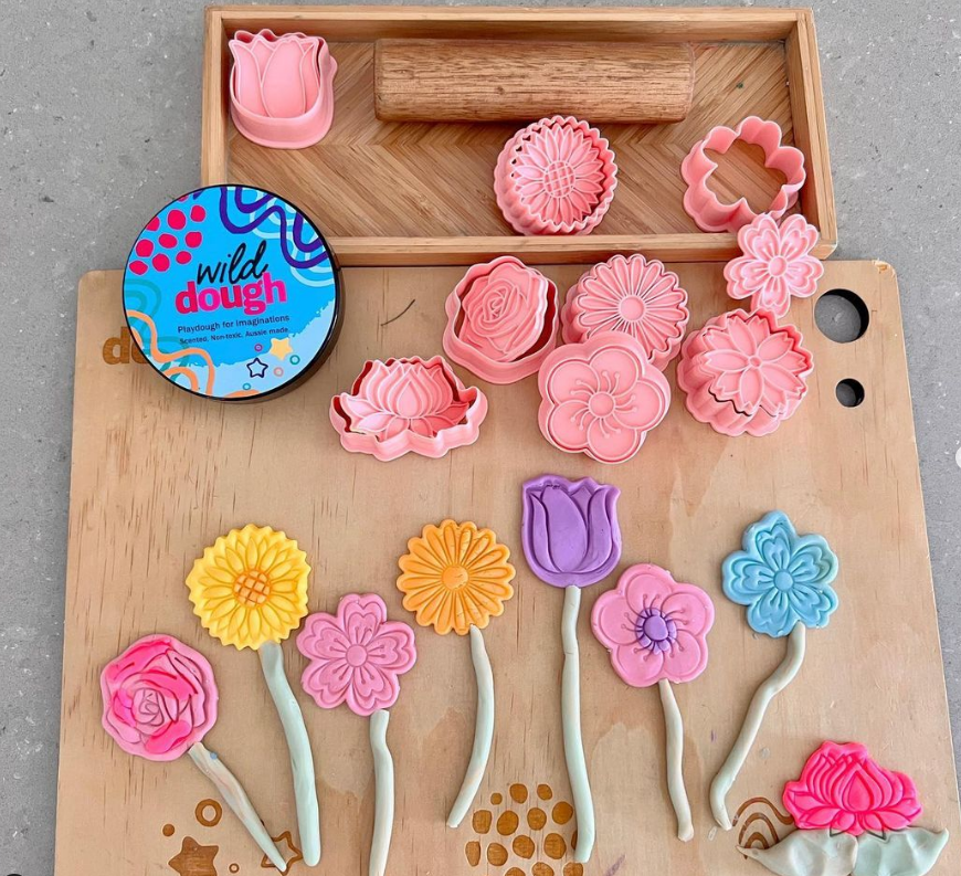 Wild Dough Cutters and Stamps Set