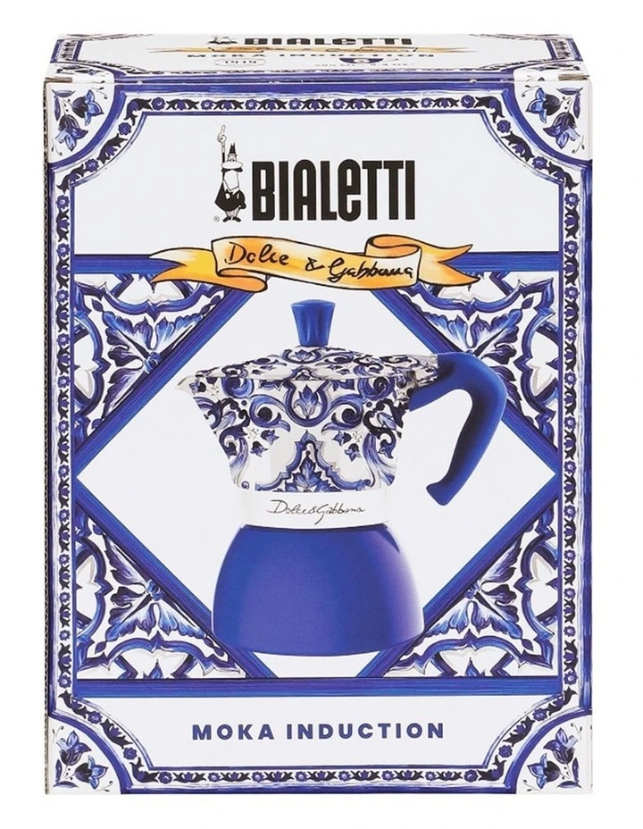 Dolce & Gabbana  Moka Induction 6 Cup In Blue