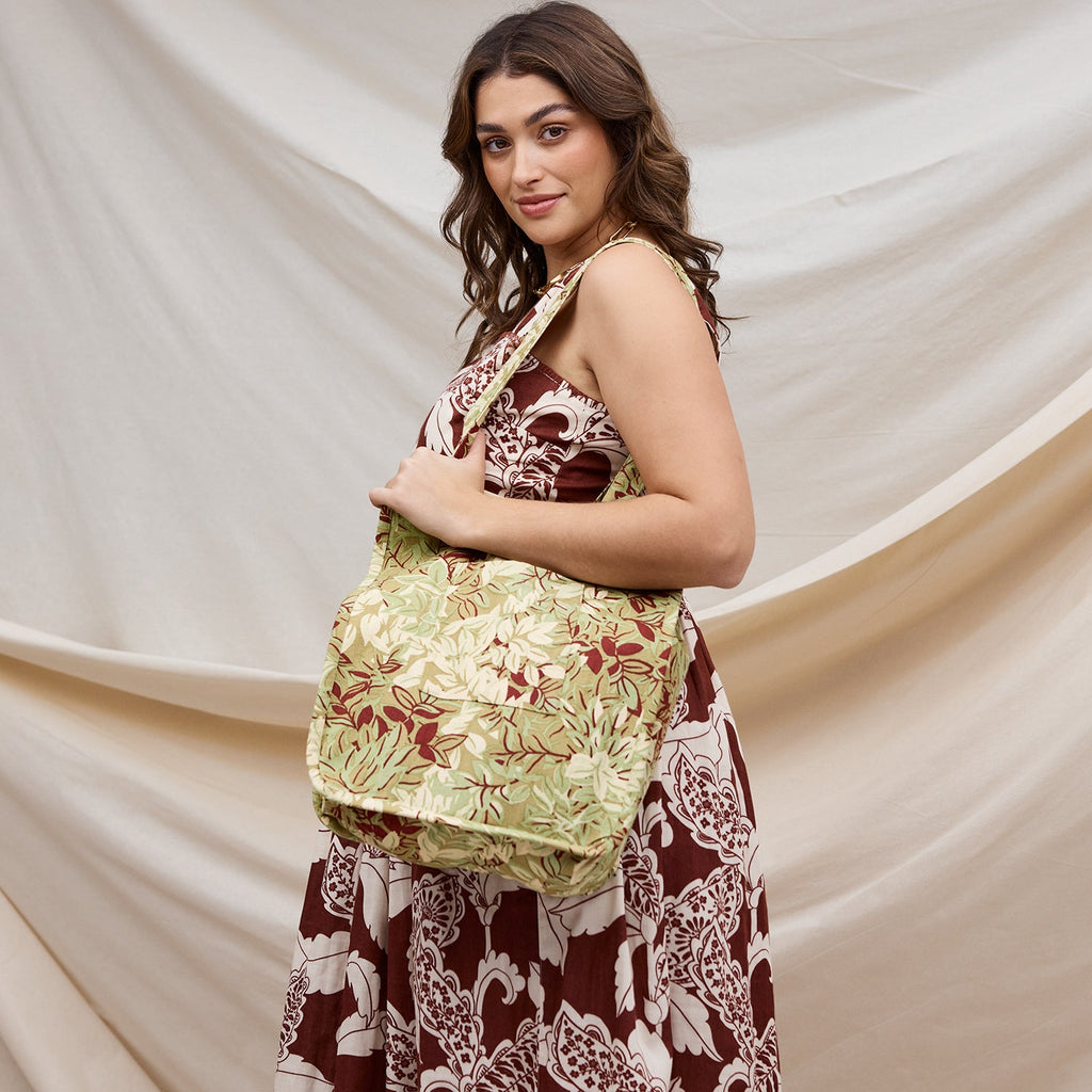 sage clare alka luna tote bag reed pumberry