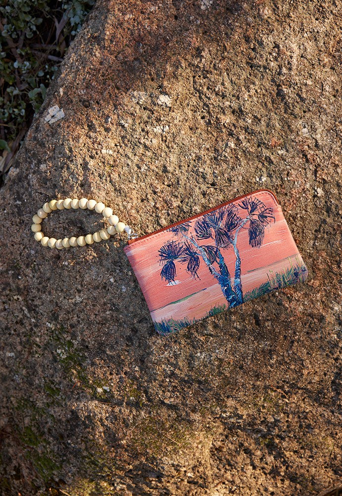 nancybird card purse beaded cork tree