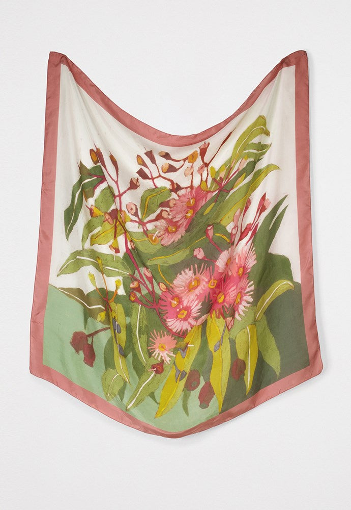 Nancybird Silk Scarf  Flowering Gum