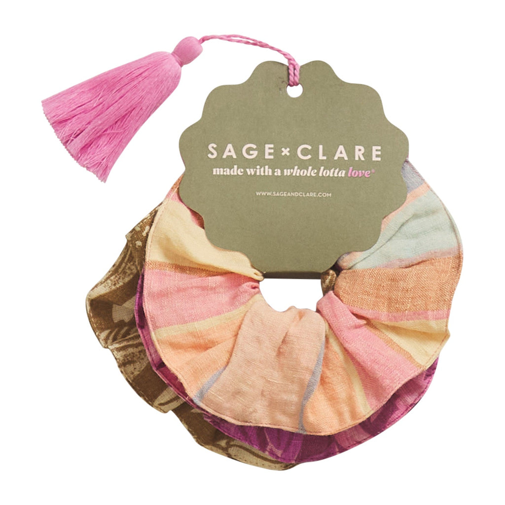 Sage x Clare  Luna Scrunchie Set