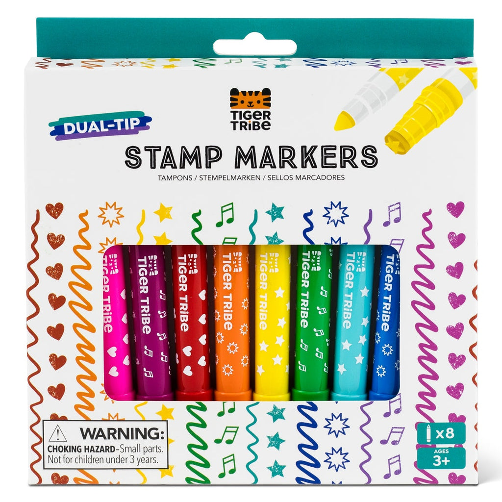 Dual - Tip Stamp Markers tiger tribe