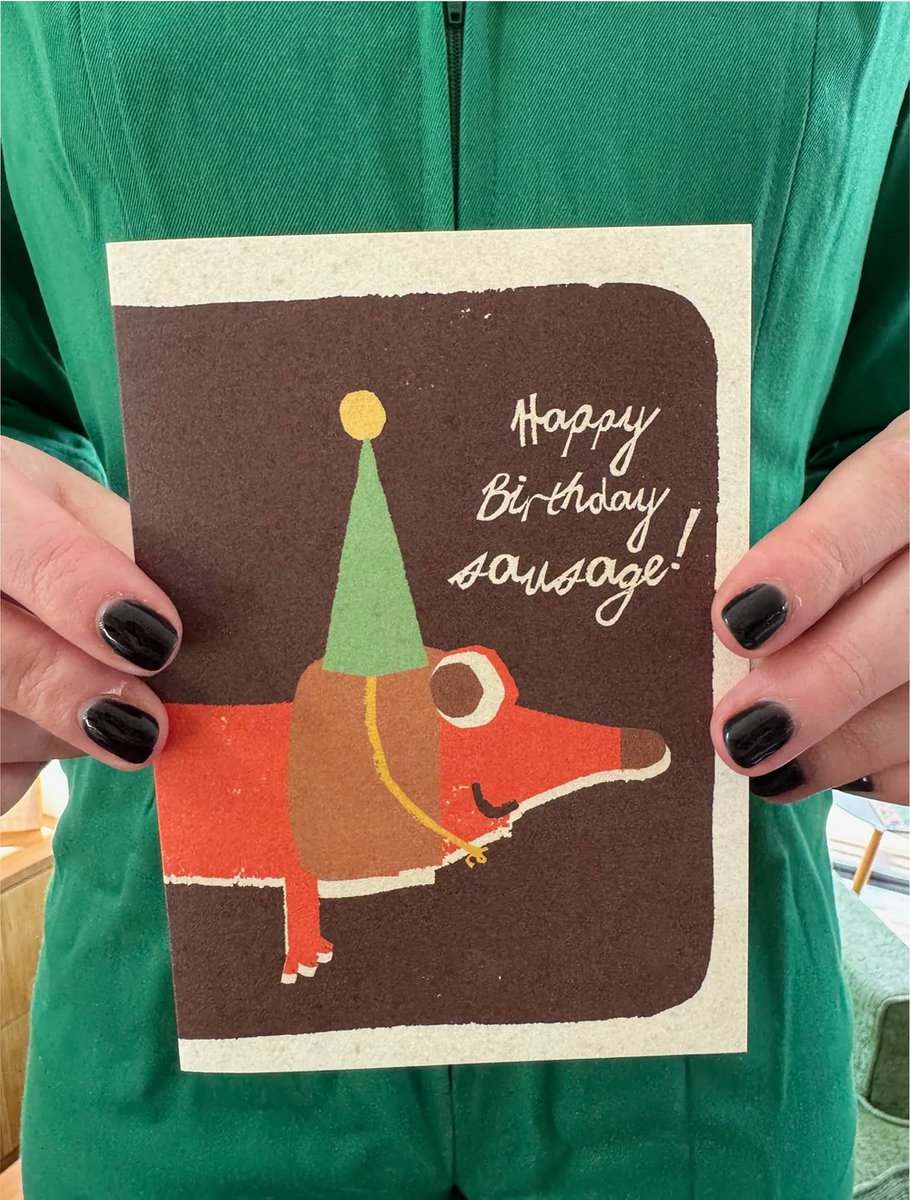 Happy Birthday Sausage Card – Gioco Giro
