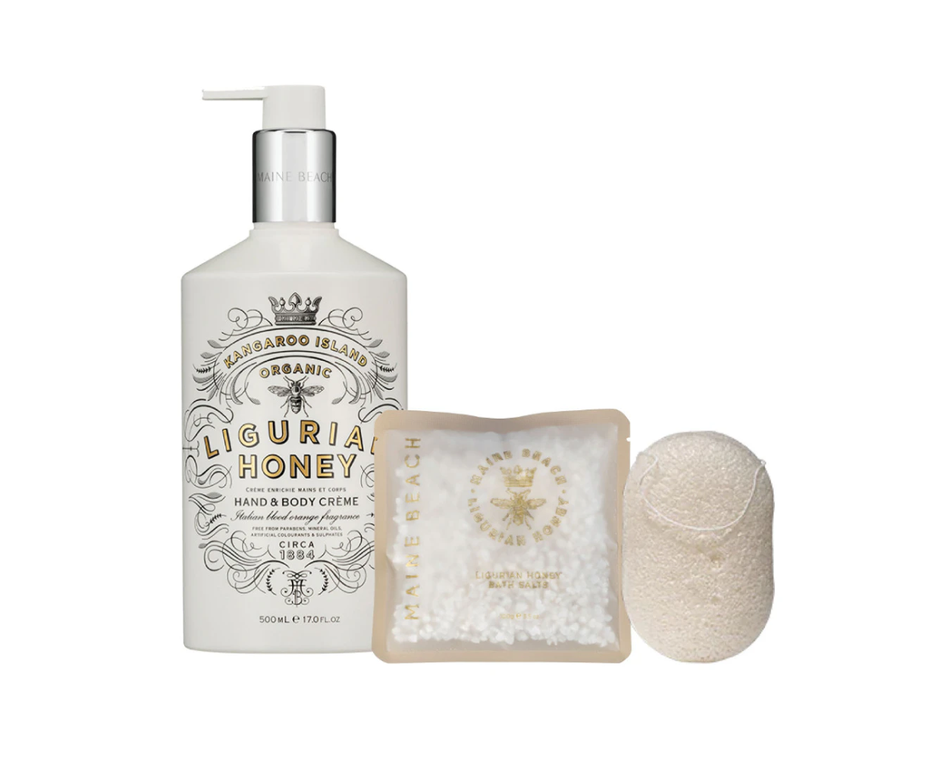 Maine Beach  Ligurian Honey Bodycare Gift Set