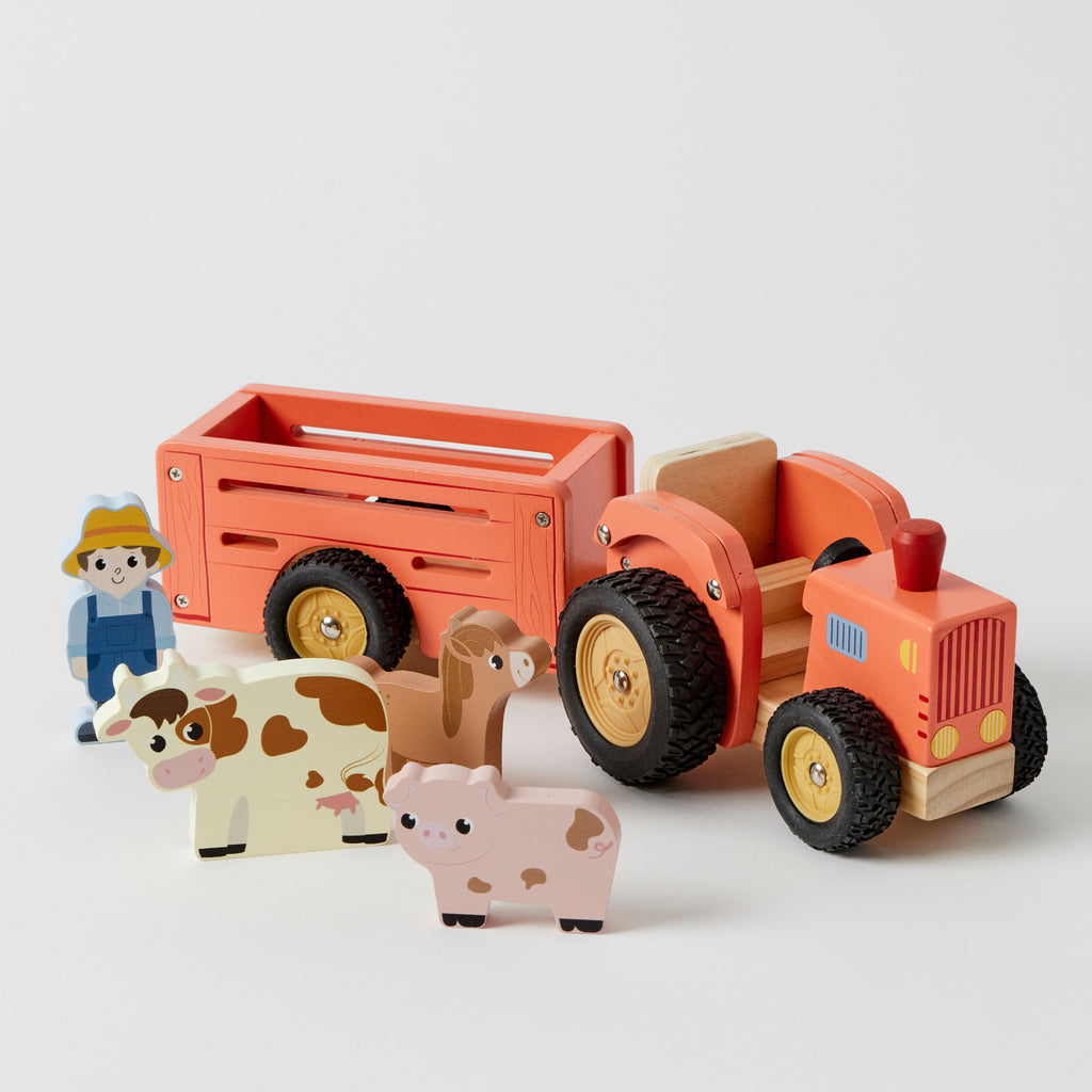Zookabee Farm Truck Set wooden toy