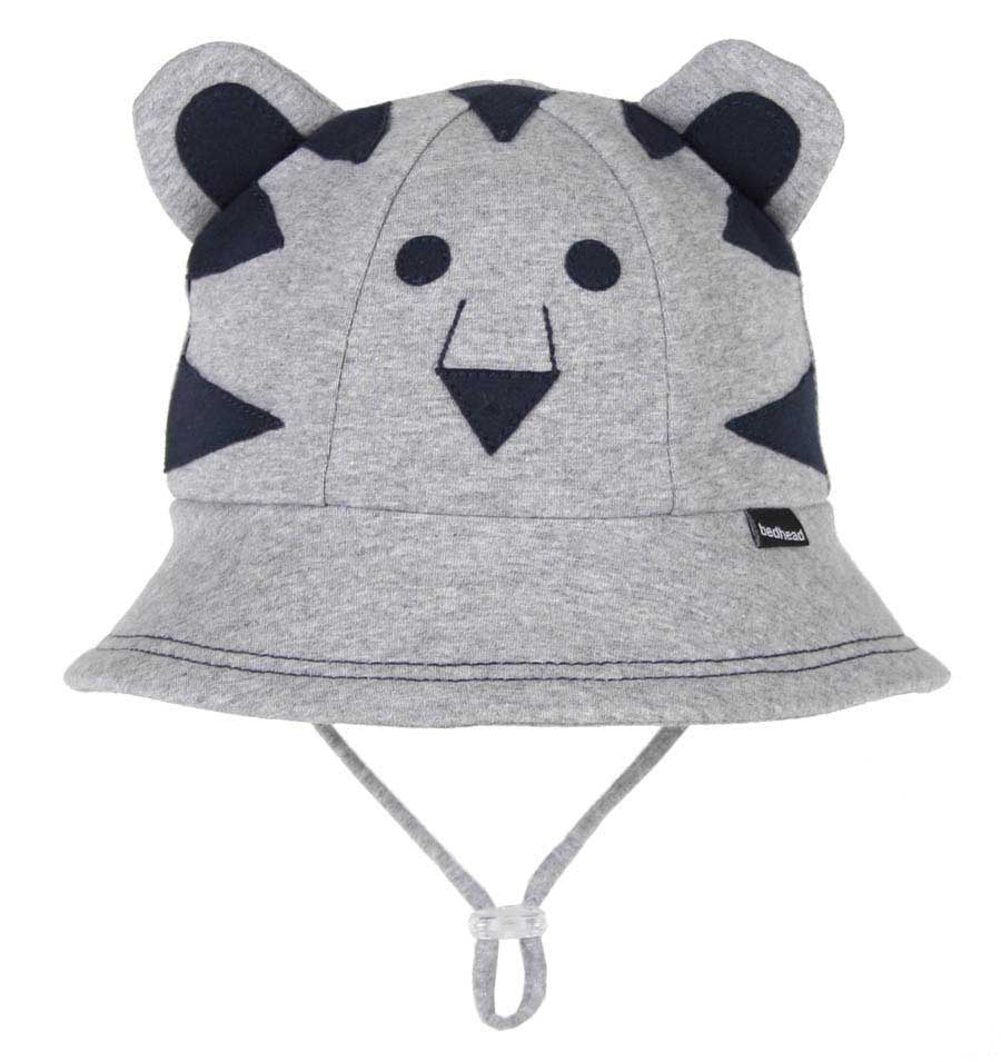 Bedhead Hats  Toddler Bucket Hat Tiger Grey Marle