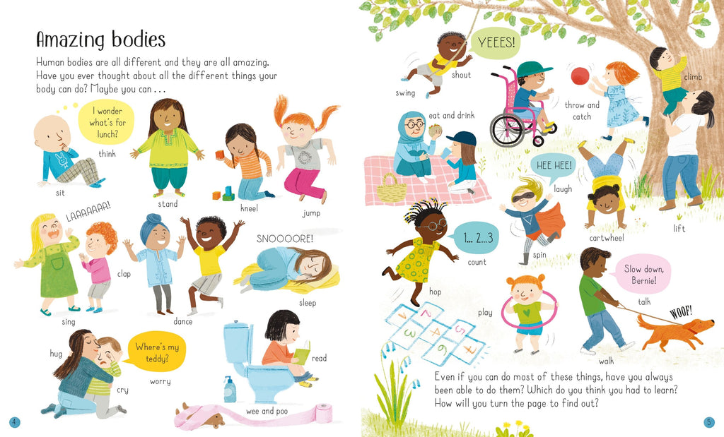 children's book Usborne all about you and your body