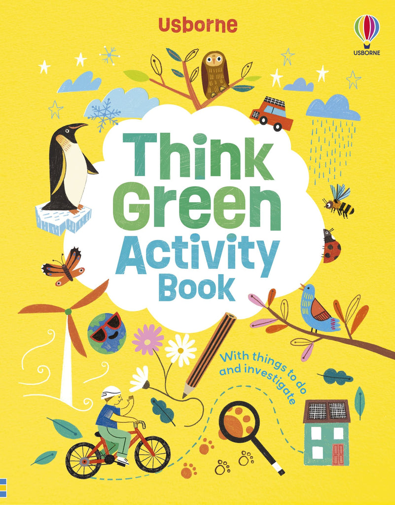 activity children's book think green activity book