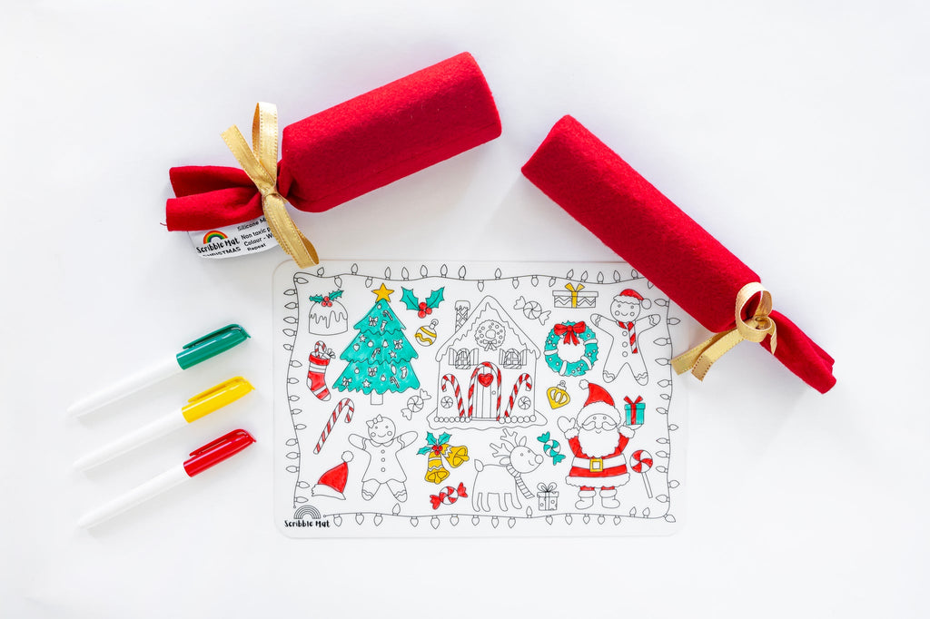 scribble mat christmas cracker reusable