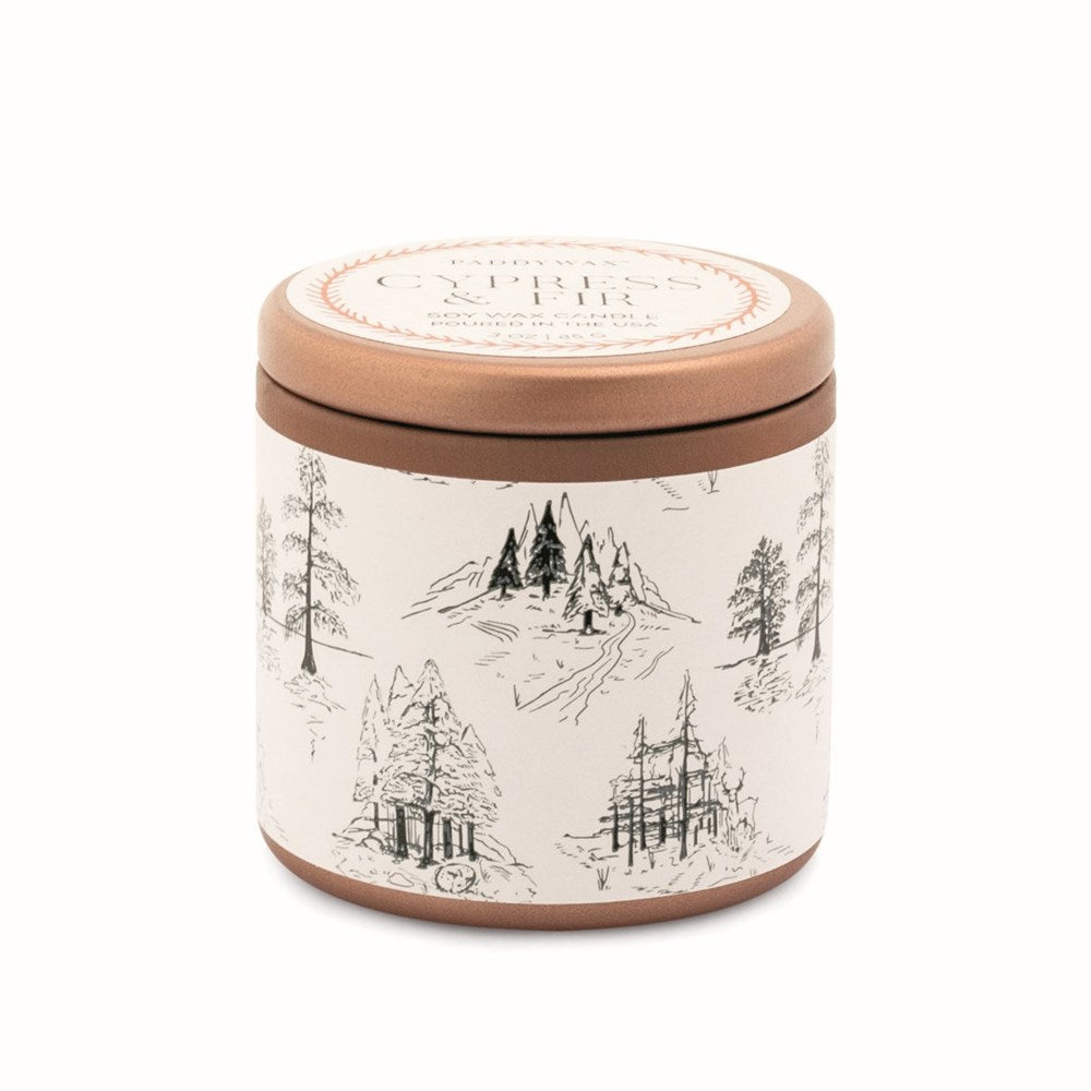 Holiday Candle  Copper Tin