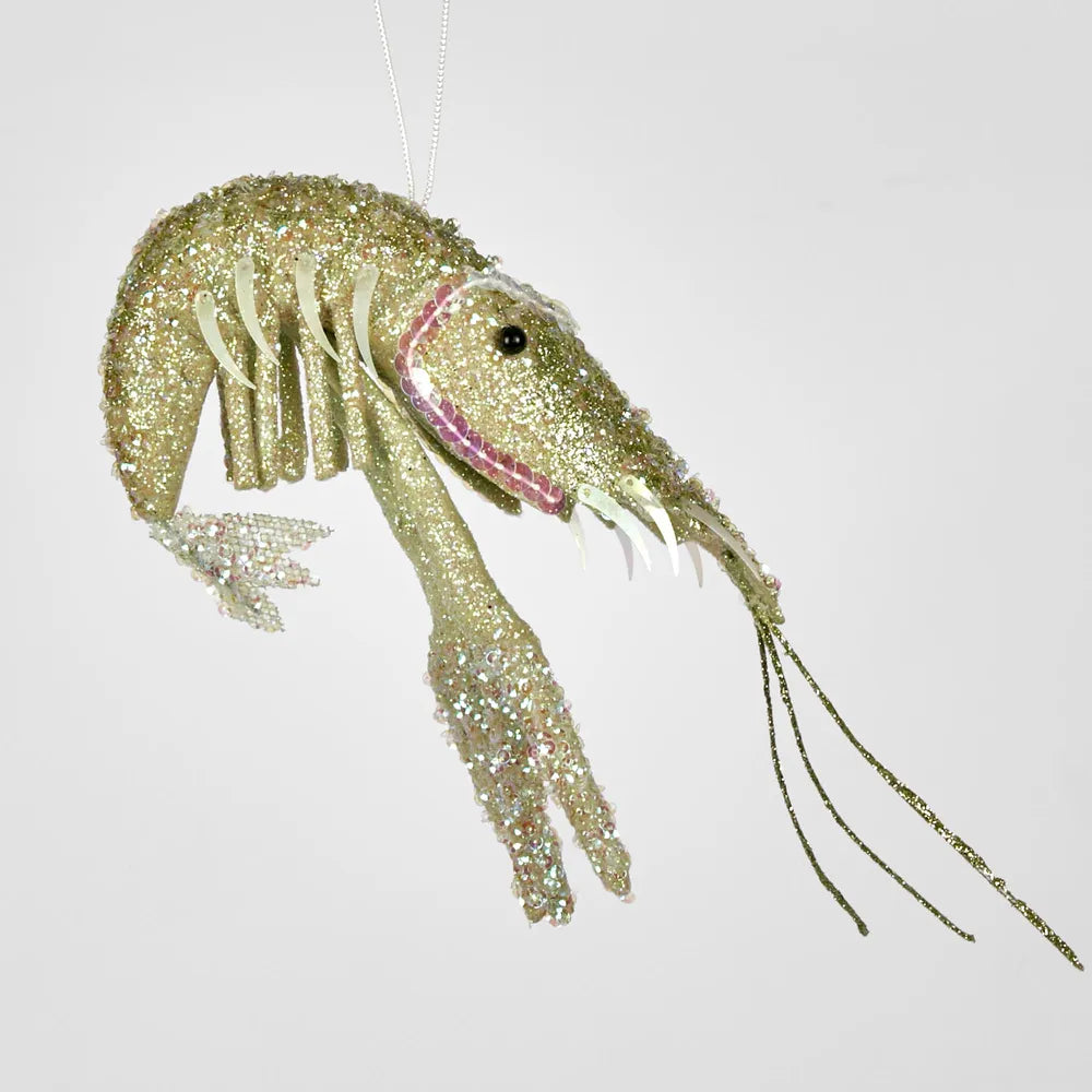 Florabelle Living  Lester Glitter Prawn Ornament