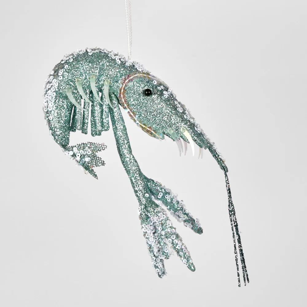 Florabelle Living  Lester Glitter Prawn Ornament