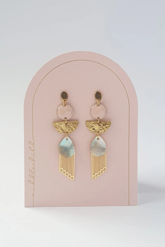 middle child aura earrings