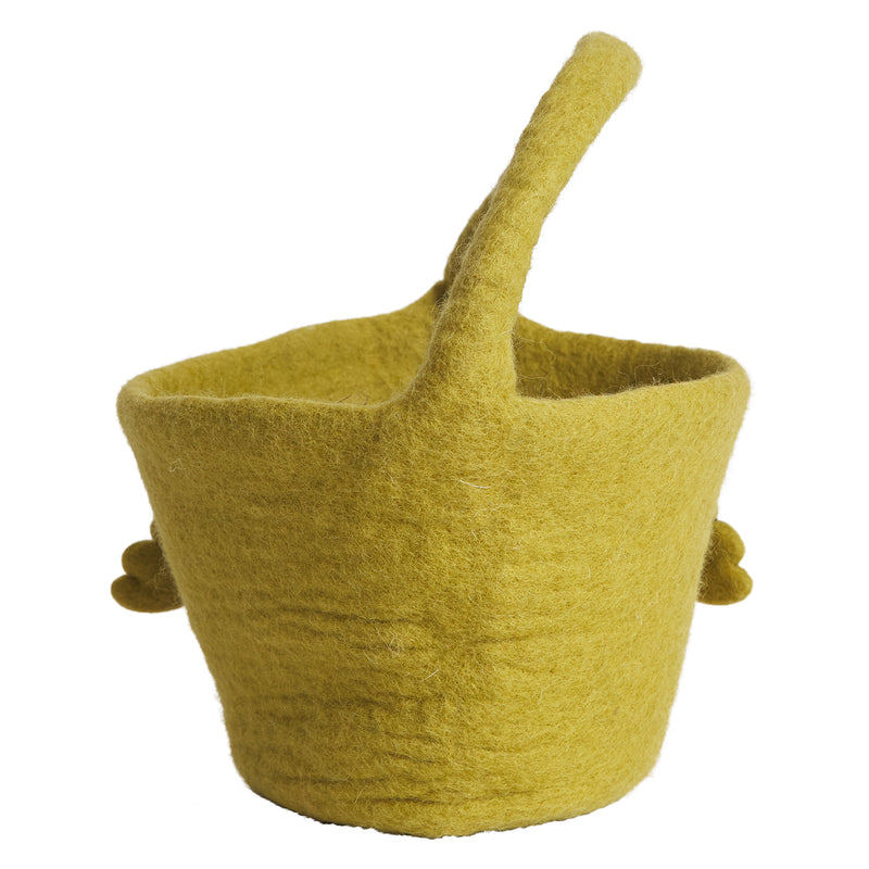 lucille felt basket easter sage clare