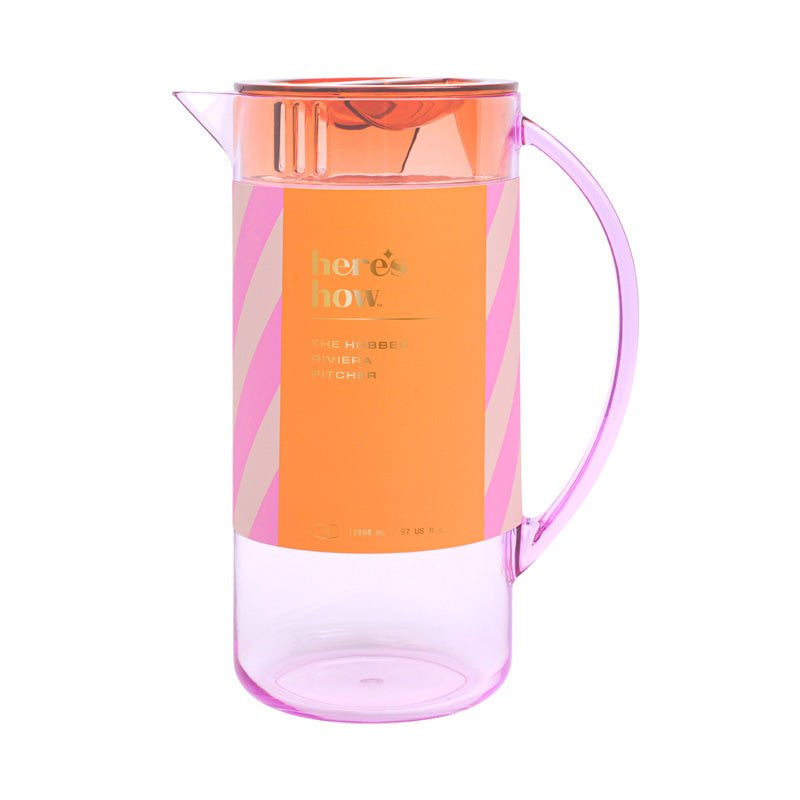Here's How  The Hobbes Pitcher Lilac + Orange 
