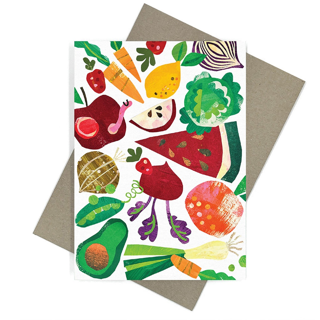 card fruits vegetables