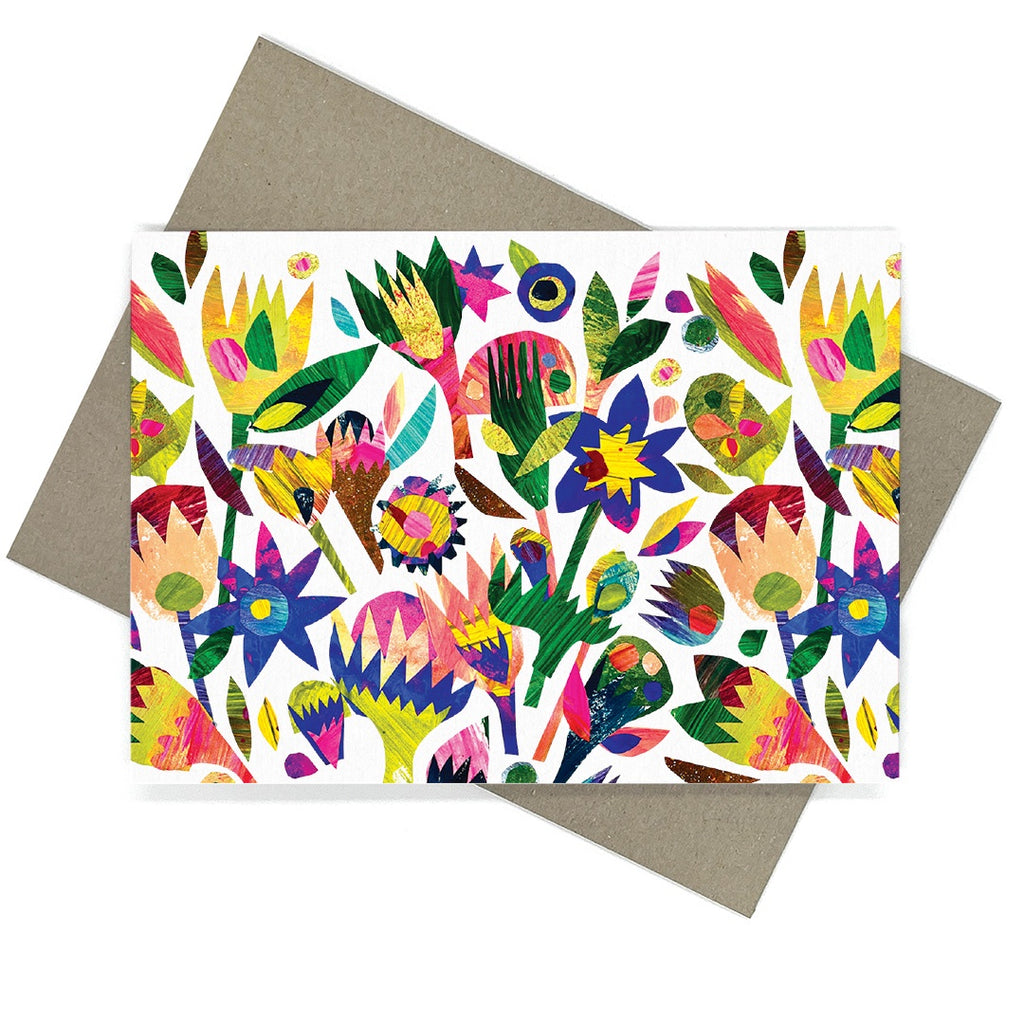 spring flowers card