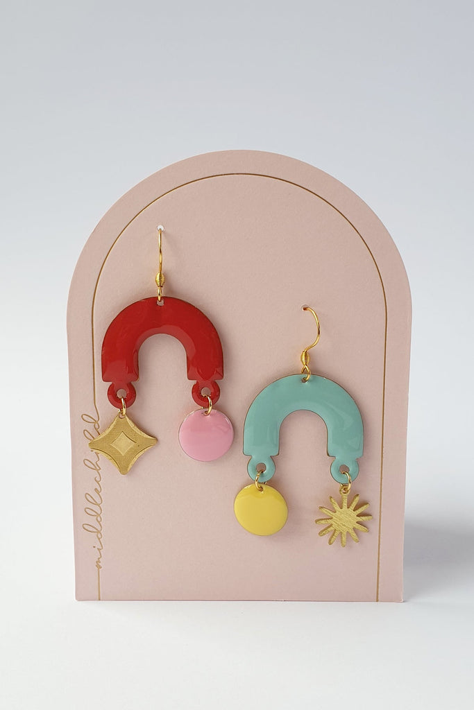 confection earrings middle child