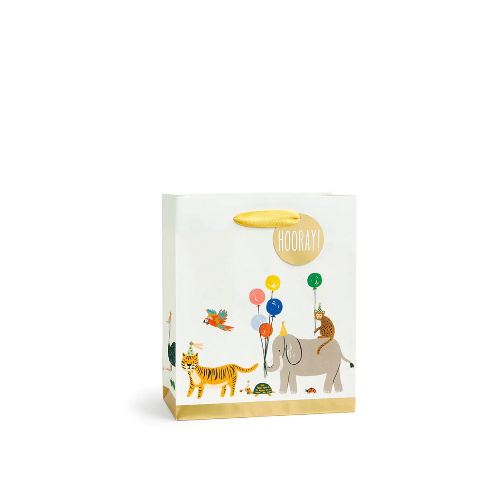 rifle paper co gift bag medium party animals