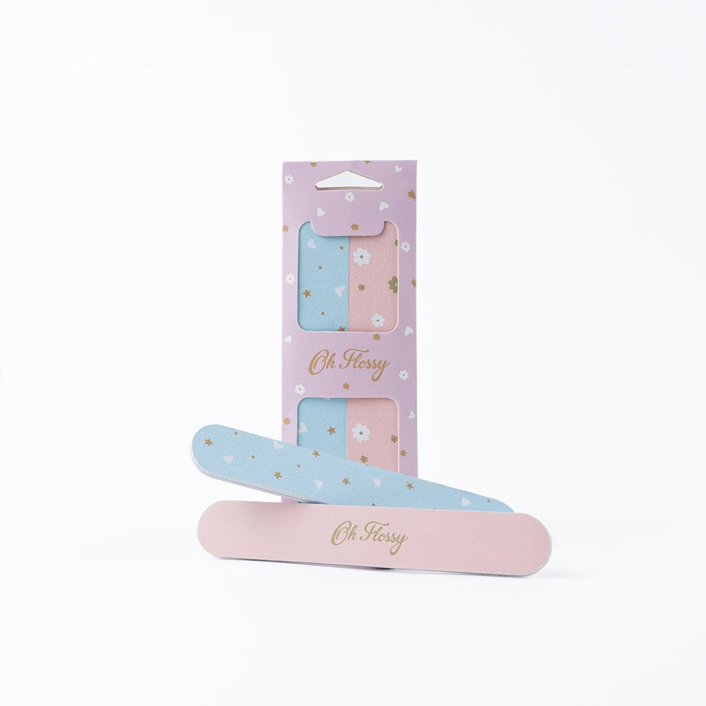 oh flossy kids nail file 2 pack