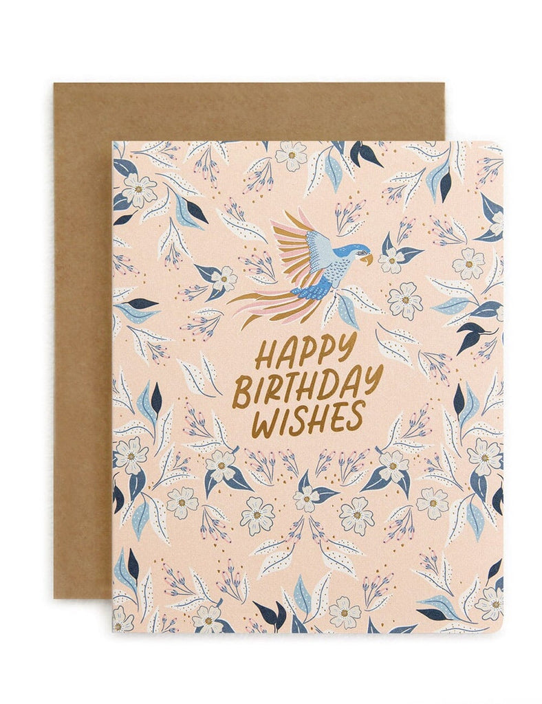 birthday wishes parrots card