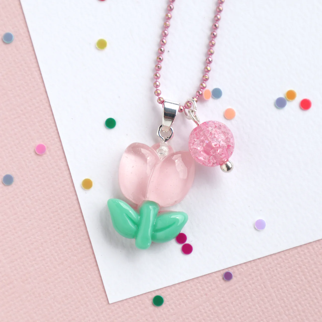 mon coco pink tupil necklace