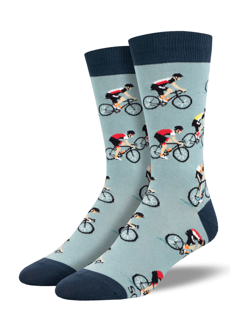 Socksmith Men's Cycling Blue Socks