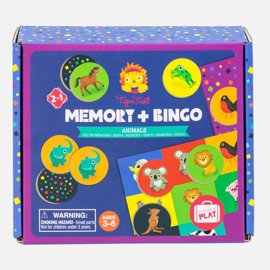 bingo memory animals 