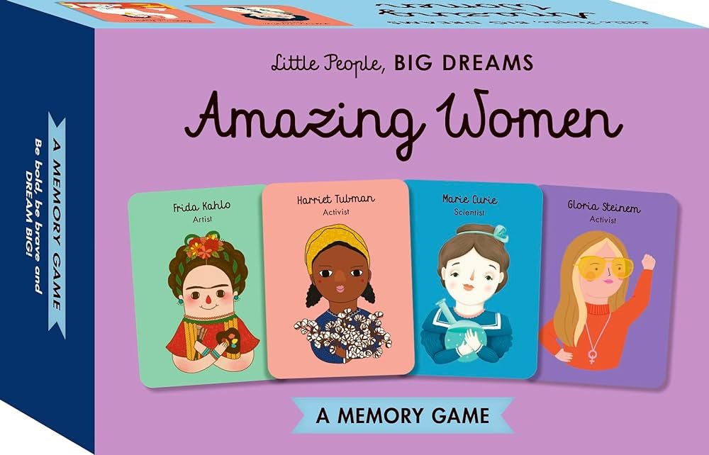 little people big dreams amazing women memory game
