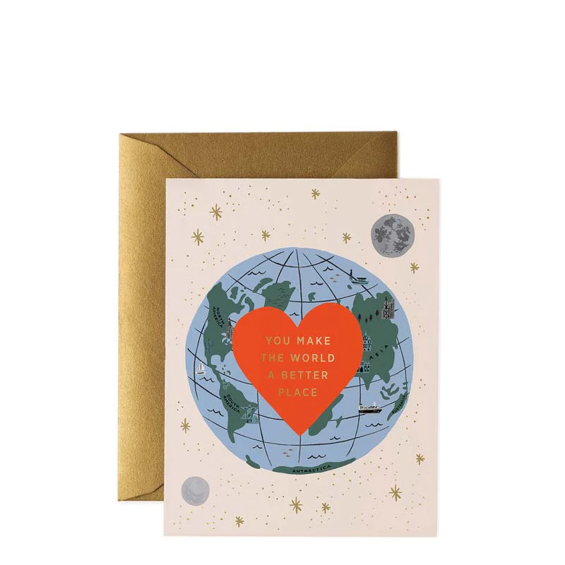 rifle paper co you make the world better card