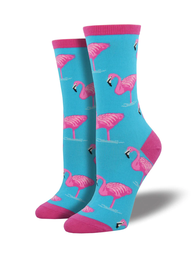 Locksmith Flamingo Sky Blue Socks