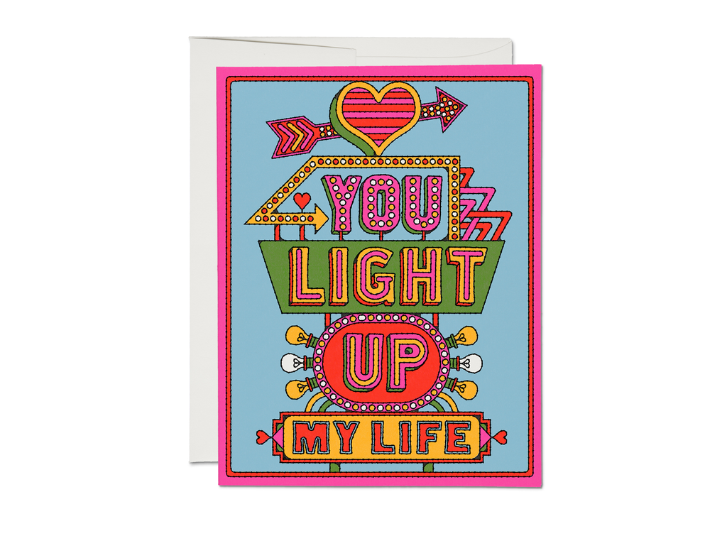 light up life card