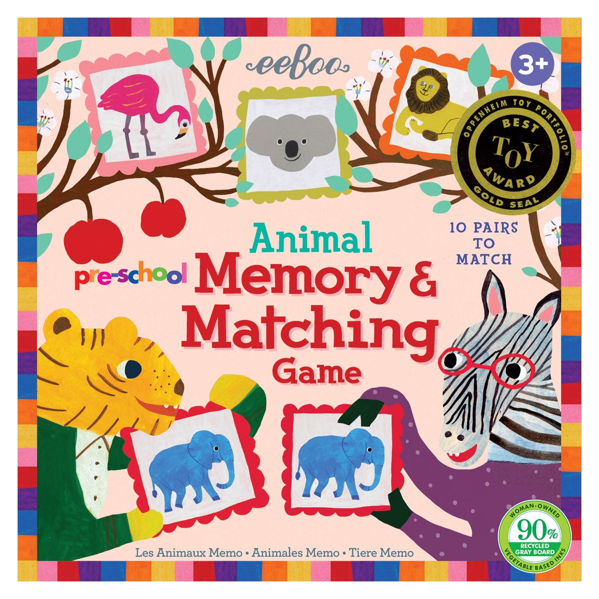 eeBoo Pre-School Animal - Memory & Matching Game – Gioco Giro