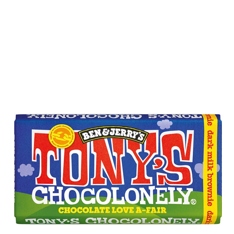 tony's ben jerry chocolonely dark milk brownie